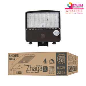 150W LED Shoebox Parking Lot, Street Light with Inbuilt Multifunction Motion Sensor