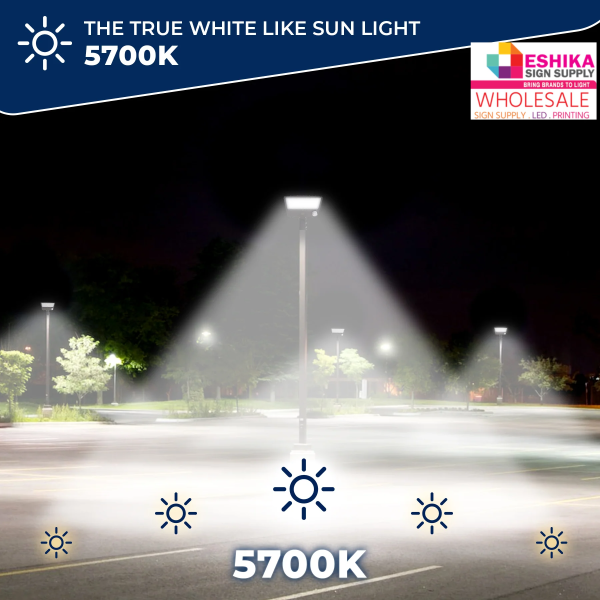150W LED Shoebox Parking Lot, Street Light with Inbuilt Multifunction Motion Sensor - Image 4