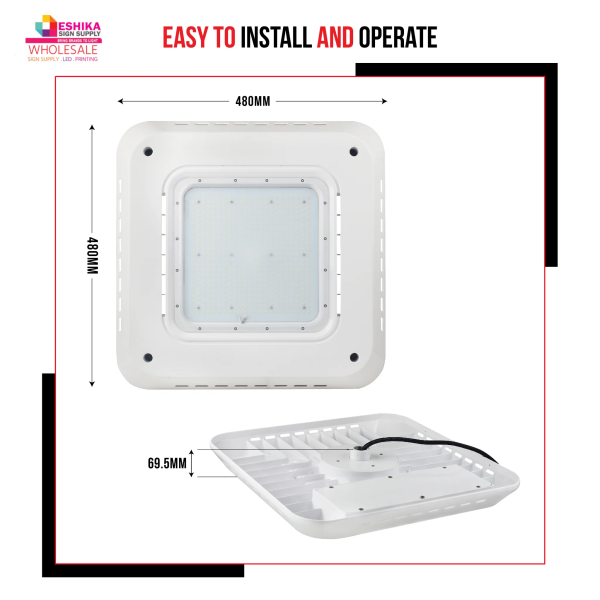180W - LED Gas Station Canopy Light - Image 3
