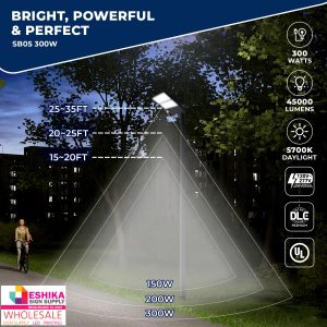 300W LED Shoebox Area Light – Parking Lot/Street Light